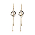 fashion diamondshaped tassel earrings simple diamond alloy earringspicture12